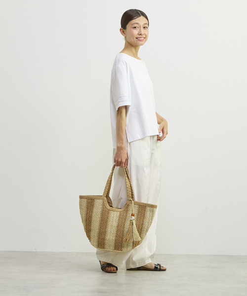 MELROSE claire(メルローズ クレール)の「【袖刺しゅう&スパンコール プルオーバー】(Tシャツ/カットソー・レディース・ブルー/ホワイト/ブラック・FREE)」の22枚目の写真