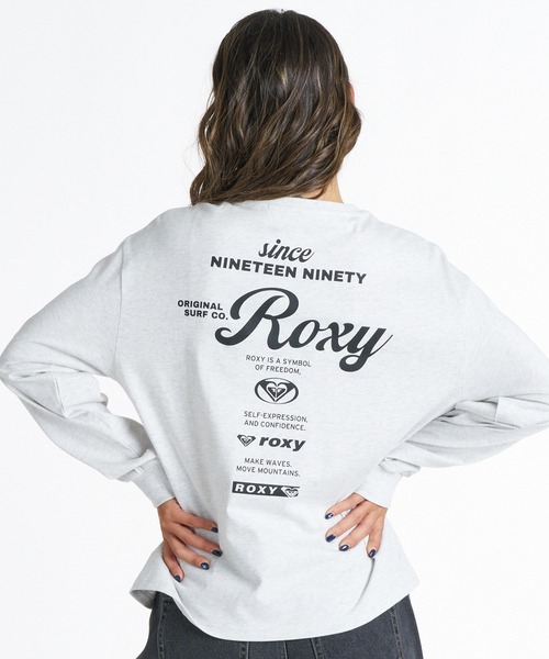 ROXY(ロキシー)の「ROXY/ロキシー バックプリントロンT RLT264012(Tシャツ/カットソー・レディース・ブラック/ヘザーグレー・L/M)」の2枚目の写真
