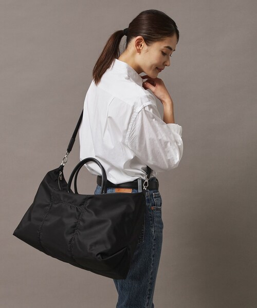 HIROFU(ヒロフ)の「【セーニョ】ナイロン ボストンバッグ LL 2WAY ビジネスバッグ(商品番号:P25-39643)(トートバッグ・レディース・ブラック/グレー系その他5・03)」の3枚目の写真