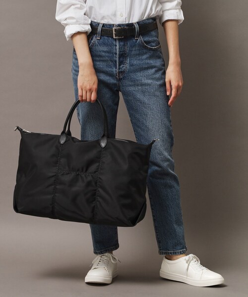 HIROFU(ヒロフ)の「【セーニョ】ナイロン ボストンバッグ LL 2WAY ビジネスバッグ(商品番号:P25-39643)(トートバッグ・レディース・ブラック/グレー系その他5・03)」の5枚目の写真