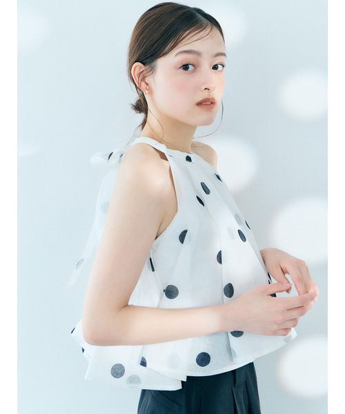 SNIDEL(スナイデル)の「アメスリボリュームブラウス(シャツ/ブラウス・レディース・ブラック/ライトピンク/ドット・F)」の16枚目の写真
