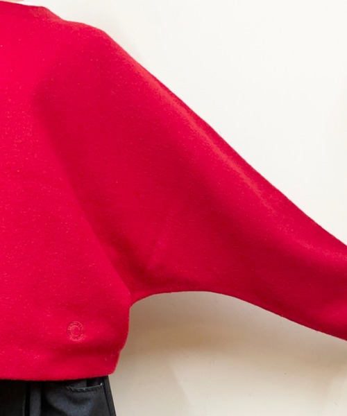 ORCIVAL(オーシバル)の「ORCIVAL/オーシバル ドルマンスリーブコクーンプルオーバー DOLMAN SLEEVE COCOON PULLOVER OR-D0152 KKW(ニット/セーター・レディース・ダークネイビー/レッド・1)」の8枚目の写真