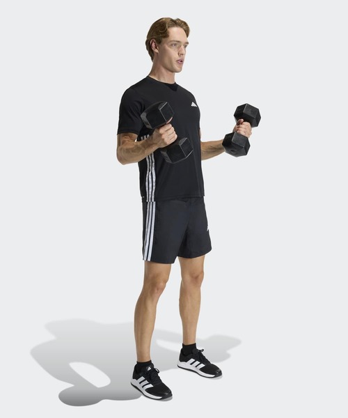 adidas（アディダス）の「ワークアウト エッセンシャル ベース スリーストライプス ウーブン ショーツ / ハーフパンツ / アディダス adidas（その他パンツ・メンズ・ブラック・3XL/L(5inch)/M(5inch)/S(5inch)/XS(5inch)/XL(5inch)/2XL(5inch)）」の5枚目の写真