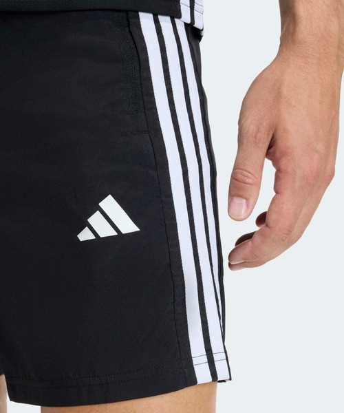 adidas（アディダス）の「ワークアウト エッセンシャル ベース スリーストライプス ウーブン ショーツ / ハーフパンツ / アディダス adidas（その他パンツ・メンズ・ブラック・3XL/L(5inch)/M(5inch)/S(5inch)/XS(5inch)/XL(5inch)/2XL(5inch)）」の3枚目の写真