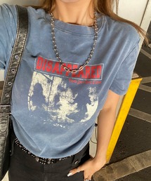 ブリーチ転写ロゴドロストTシャツ