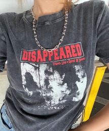 ブリーチ転写ロゴドロストTシャツ