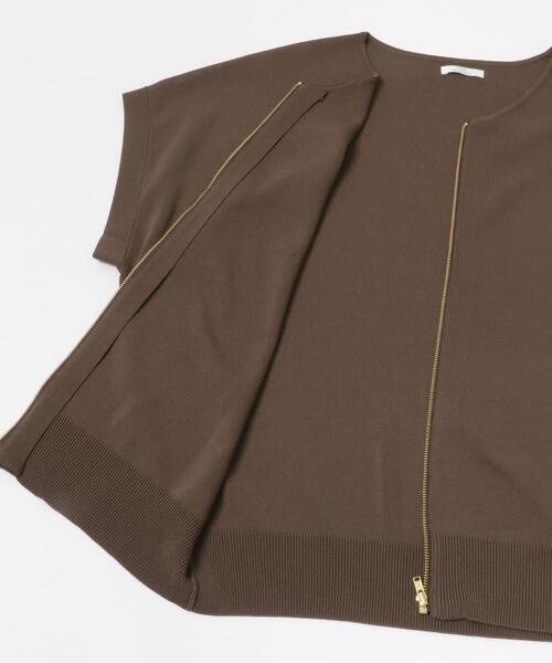 ITEMS URBANRESEARCH（アイテムズ アーバンリサーチ）の「ニットZIPブルゾン（ブルゾン・レディース・ネイビー/ブラウン/ベージュ系その他・FREE）」の9枚目の写真