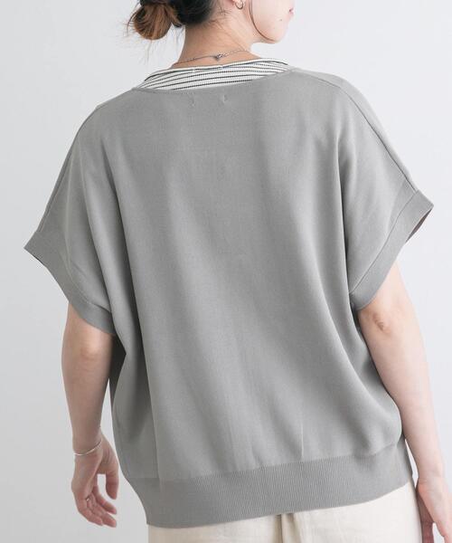 ITEMS URBANRESEARCH（アイテムズ アーバンリサーチ）の「ニットZIPブルゾン（ブルゾン・レディース・ネイビー/ブラウン/ベージュ系その他・FREE）」の14枚目の写真