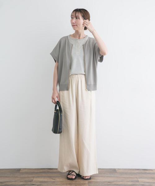 ITEMS URBANRESEARCH（アイテムズ アーバンリサーチ）の「ニットZIPブルゾン（ブルゾン・レディース・ネイビー/ブラウン/ベージュ系その他・FREE）」の18枚目の写真
