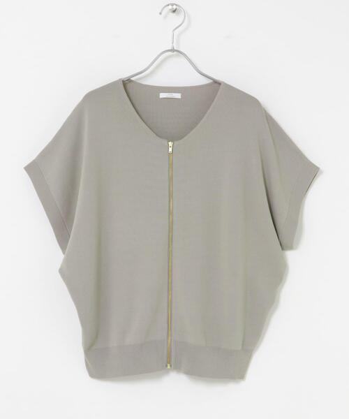 ITEMS URBANRESEARCH（アイテムズ アーバンリサーチ）の「ニットZIPブルゾン（ブルゾン・レディース・ネイビー/ブラウン/ベージュ系その他・FREE）」の20枚目の写真