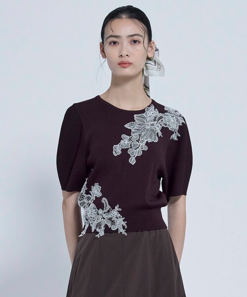 TOCCA（トッカ）の「ROMANCE KNIT ニット（ニット/セーター・レディース・ベージュ系/ブラウン系/ブラック系/アイボリー系・SMALL/MEDIUM）」の9枚目の写真