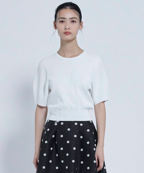 TOCCA（トッカ）の「ROMANCE KNIT ニット（ニット/セーター・レディース・ベージュ系/ブラウン系/ブラック系/アイボリー系・SMALL/MEDIUM）」の10枚目の写真
