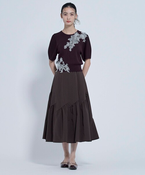 TOCCA（トッカ）の「ROMANCE KNIT ニット（ニット/セーター・レディース・ベージュ系/ブラウン系/ブラック系/アイボリー系・SMALL/MEDIUM）」の11枚目の写真