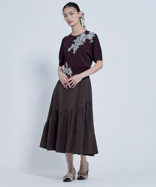 TOCCA（トッカ）の「ROMANCE KNIT ニット（ニット/セーター・レディース・ベージュ系/ブラウン系/ブラック系/アイボリー系・SMALL/MEDIUM）」の12枚目の写真