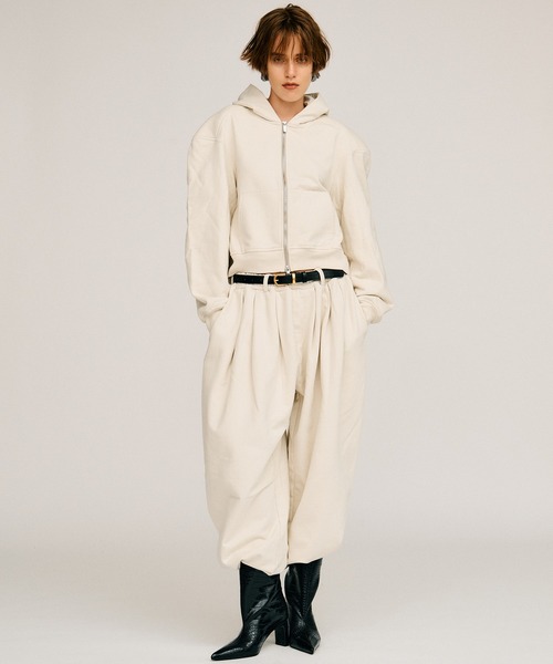 PRANK PROJECT(プランクプロジェクト)の「【2026Autumn Pre-Order】スウェットワイドパンツ / Sweat Wide Pants(スウェットパンツ・レディース・ライトグレー/チャコールグレー/ボルドー・38/36)」の4枚目の写真
