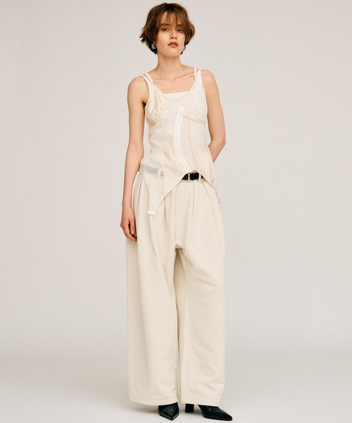 PRANK PROJECT(プランクプロジェクト)の「【2026Autumn Pre-Order】スウェットワイドパンツ / Sweat Wide Pants(スウェットパンツ・レディース・ライトグレー/チャコールグレー/ボルドー・38/36)」の5枚目の写真