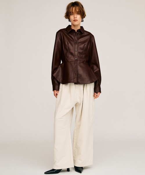 PRANK PROJECT(プランクプロジェクト)の「【2026Autumn Pre-Order】スウェットワイドパンツ / Sweat Wide Pants(スウェットパンツ・レディース・ライトグレー/チャコールグレー/ボルドー・38/36)」の6枚目の写真