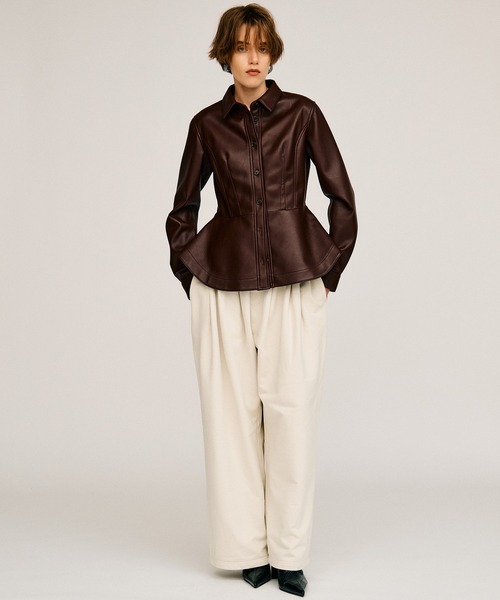 PRANK PROJECT(プランクプロジェクト)の「【2026Autumn Pre-Order】スウェットワイドパンツ / Sweat Wide Pants(スウェットパンツ・レディース・ライトグレー/チャコールグレー/ボルドー・38/36)」の7枚目の写真