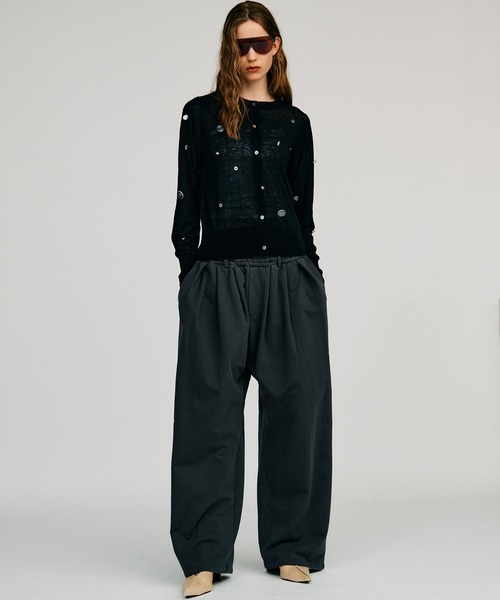 PRANK PROJECT(プランクプロジェクト)の「【2026Autumn Pre-Order】スウェットワイドパンツ / Sweat Wide Pants(スウェットパンツ・レディース・ライトグレー/チャコールグレー/ボルドー・38/36)」の11枚目の写真