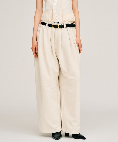 PRANK PROJECT(プランクプロジェクト)の「【2026Autumn Pre-Order】スウェットワイドパンツ / Sweat Wide Pants(スウェットパンツ・レディース・ライトグレー/チャコールグレー/ボルドー・38/36)」の13枚目の写真