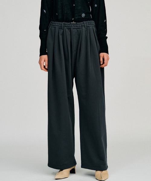 PRANK PROJECT(プランクプロジェクト)の「【2026Autumn Pre-Order】スウェットワイドパンツ / Sweat Wide Pants(スウェットパンツ・レディース・ライトグレー/チャコールグレー/ボルドー・38/36)」の17枚目の写真