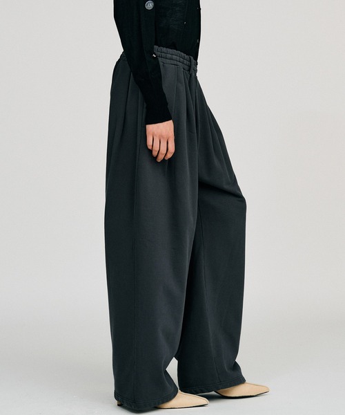 PRANK PROJECT(プランクプロジェクト)の「【2026Autumn Pre-Order】スウェットワイドパンツ / Sweat Wide Pants(スウェットパンツ・レディース・ライトグレー/チャコールグレー/ボルドー・38/36)」の19枚目の写真