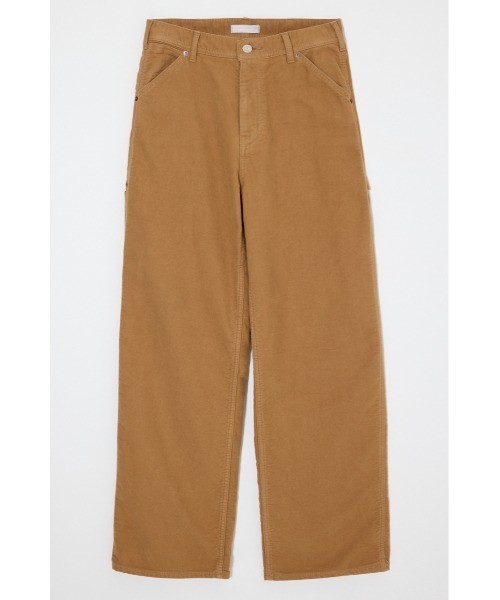 MOUSSY（マウジー）の「【26年AW新作】【セットアップ対応】COTTON FLANNEL PAINTER パンツ（デニムパンツ・レディース・オフホワイト/キャメル・2/1/0）」の2枚目の写真