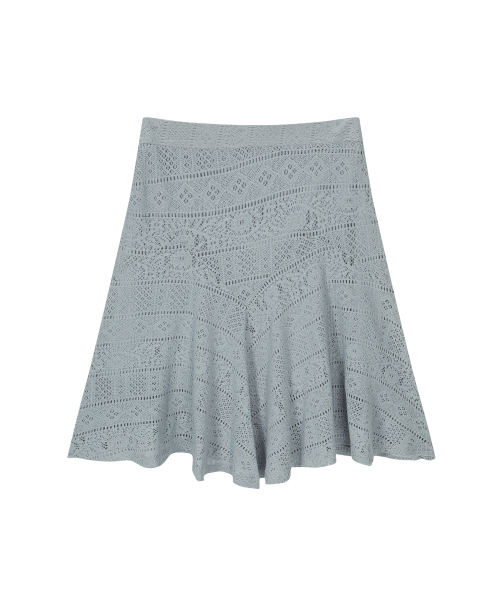 ASON（アズオン）の「WAVY LACE MIDI SKIRT / LIGHT BLUE（スカート・レディース・その他・FREE）」の3枚目の写真