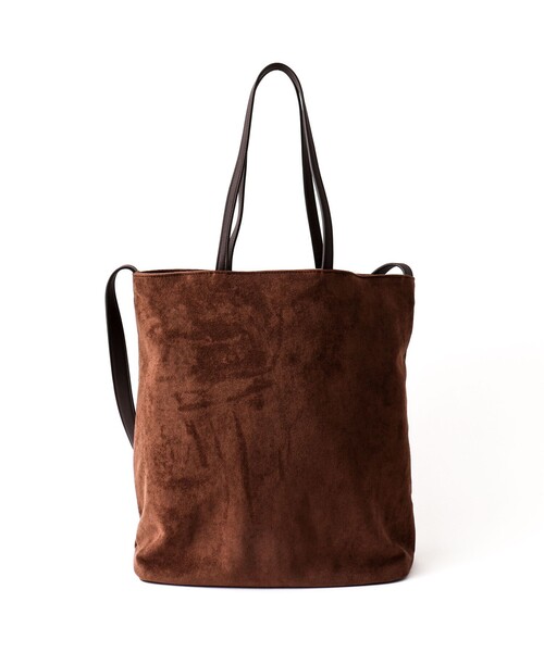 Un coeur(アンクール)の「【Un coeur/アンクール】K906021 SUEDE DRAPE 2WAY TOTE(トートバッグ・メンズ・キャメル・FREE)」の3枚目の写真