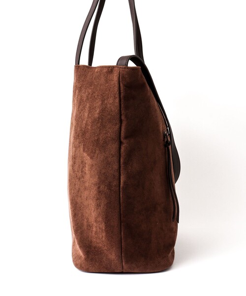Un coeur(アンクール)の「【Un coeur/アンクール】K906021 SUEDE DRAPE 2WAY TOTE(トートバッグ・メンズ・キャメル・FREE)」の4枚目の写真
