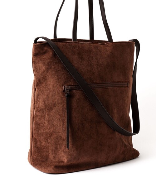 Un coeur(アンクール)の「【Un coeur/アンクール】K906021 SUEDE DRAPE 2WAY TOTE(トートバッグ・メンズ・キャメル・FREE)」の5枚目の写真