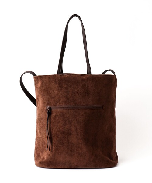 Un coeur(アンクール)の「【Un coeur/アンクール】K906021 SUEDE DRAPE 2WAY TOTE(トートバッグ・メンズ・キャメル・FREE)」の7枚目の写真