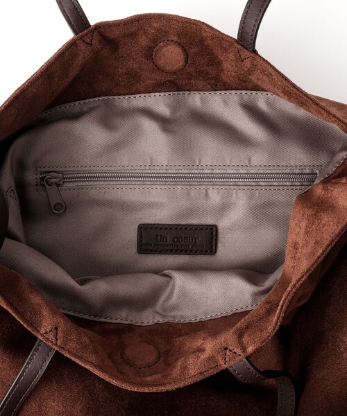 Un coeur(アンクール)の「【Un coeur/アンクール】K906021 SUEDE DRAPE 2WAY TOTE(トートバッグ・メンズ・キャメル・FREE)」の15枚目の写真