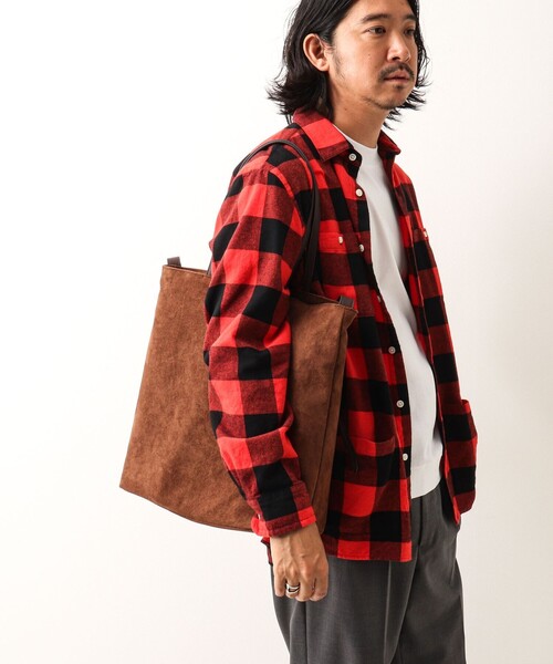 Un coeur(アンクール)の「【Un coeur/アンクール】K906021 SUEDE DRAPE 2WAY TOTE(トートバッグ・メンズ・キャメル・FREE)」の20枚目の写真