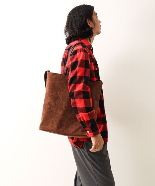 Un coeur(アンクール)の「【Un coeur/アンクール】K906021 SUEDE DRAPE 2WAY TOTE(トートバッグ・メンズ・キャメル・FREE)」の21枚目の写真