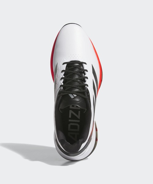 adidas(アディダス)の「アディゼロ ZG 25【adidas Golf/アディダスゴルフ】(スニーカー・メンズ・ホワイト×レッド・24.5cm/25.5cm/26.5cm/27.5cm/28.5cm/25.0cm/26.0cm/27.0cm/28.0cm/29.0cm)」の2枚目の写真