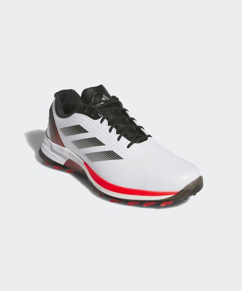 adidas(アディダス)の「アディゼロ ZG 25【adidas Golf/アディダスゴルフ】(スニーカー・メンズ・ホワイト×レッド・24.5cm/25.5cm/26.5cm/27.5cm/28.5cm/25.0cm/26.0cm/27.0cm/28.0cm/29.0cm)」の4枚目の写真