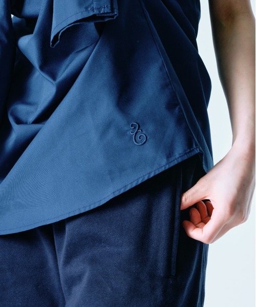 twins(nemne store)(ツインズ)の「Button-Adjustable Silhouette L/S Shirt(シャツ/ブラウス・レディース・Navy/White・フリー)」の14枚目の写真