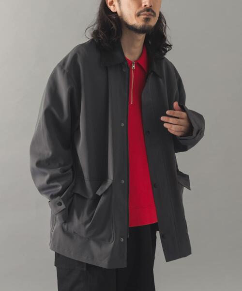 ITEMS URBANRESEARCH(アイテムズ アーバンリサーチ)の「襟配色 ハンティングジャケット(ブルゾン・メンズ・ブラック/カーキ/チャコールグレー・LARGE/MEDIUM)」の7枚目の写真