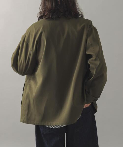 ITEMS URBANRESEARCH(アイテムズ アーバンリサーチ)の「襟配色 ハンティングジャケット(ブルゾン・メンズ・ブラック/カーキ/チャコールグレー・LARGE/MEDIUM)」の17枚目の写真