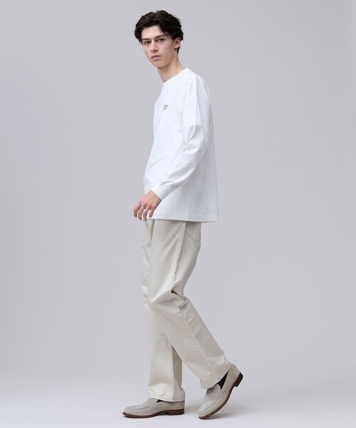 J.PRESS(ジェイプレス)の「【着回し抜群】J.PRESS MEN グラフィックロゴ ロングスリーブ Tシャツ(Tシャツ/カットソー・メンズ・ライトグレー系/ホワイト系/ネイビー系・LARGE/SMALL/MEDIUM/X-LARGE)」の6枚目の写真