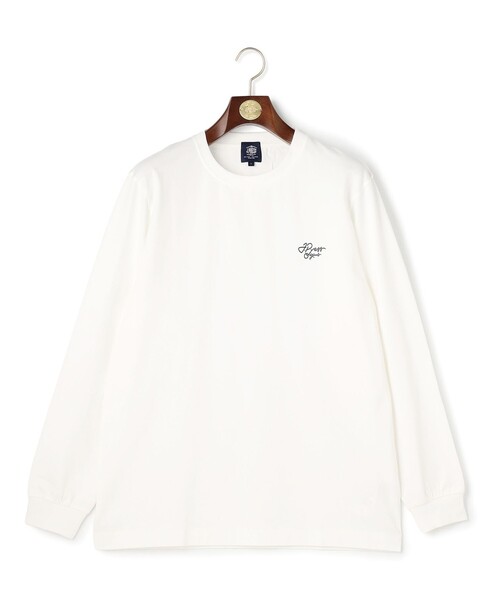 J.PRESS(ジェイプレス)の「【着回し抜群】J.PRESS MEN グラフィックロゴ ロングスリーブ Tシャツ(Tシャツ/カットソー・メンズ・ライトグレー系/ホワイト系/ネイビー系・LARGE/SMALL/MEDIUM/X-LARGE)」の7枚目の写真