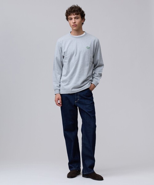 J.PRESS(ジェイプレス)の「【着回し抜群】J.PRESS MEN グラフィックロゴ ロングスリーブ Tシャツ(Tシャツ/カットソー・メンズ・ライトグレー系/ホワイト系/ネイビー系・LARGE/SMALL/MEDIUM/X-LARGE)」の8枚目の写真