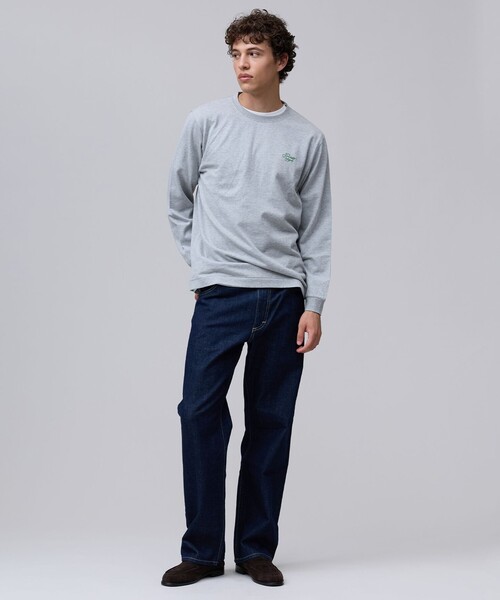 J.PRESS(ジェイプレス)の「【着回し抜群】J.PRESS MEN グラフィックロゴ ロングスリーブ Tシャツ(Tシャツ/カットソー・メンズ・ライトグレー系/ホワイト系/ネイビー系・LARGE/SMALL/MEDIUM/X-LARGE)」の9枚目の写真
