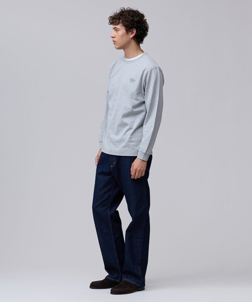 J.PRESS(ジェイプレス)の「【着回し抜群】J.PRESS MEN グラフィックロゴ ロングスリーブ Tシャツ(Tシャツ/カットソー・メンズ・ライトグレー系/ホワイト系/ネイビー系・LARGE/SMALL/MEDIUM/X-LARGE)」の10枚目の写真