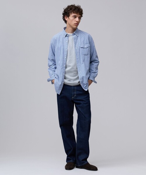 J.PRESS(ジェイプレス)の「【着回し抜群】J.PRESS MEN グラフィックロゴ ロングスリーブ Tシャツ(Tシャツ/カットソー・メンズ・ライトグレー系/ホワイト系/ネイビー系・LARGE/SMALL/MEDIUM/X-LARGE)」の11枚目の写真