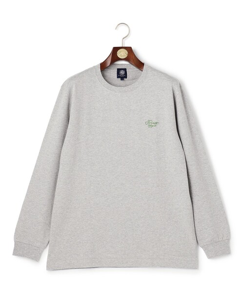 J.PRESS(ジェイプレス)の「【着回し抜群】J.PRESS MEN グラフィックロゴ ロングスリーブ Tシャツ(Tシャツ/カットソー・メンズ・ライトグレー系/ホワイト系/ネイビー系・LARGE/SMALL/MEDIUM/X-LARGE)」の12枚目の写真