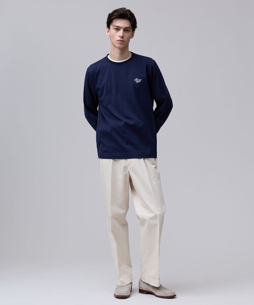 J.PRESS(ジェイプレス)の「【着回し抜群】J.PRESS MEN グラフィックロゴ ロングスリーブ Tシャツ(Tシャツ/カットソー・メンズ・ライトグレー系/ホワイト系/ネイビー系・LARGE/SMALL/MEDIUM/X-LARGE)」の13枚目の写真