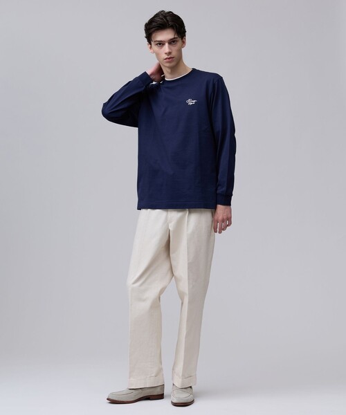 J.PRESS(ジェイプレス)の「【着回し抜群】J.PRESS MEN グラフィックロゴ ロングスリーブ Tシャツ(Tシャツ/カットソー・メンズ・ライトグレー系/ホワイト系/ネイビー系・LARGE/SMALL/MEDIUM/X-LARGE)」の14枚目の写真