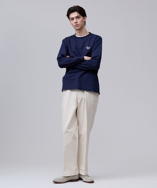 J.PRESS(ジェイプレス)の「【着回し抜群】J.PRESS MEN グラフィックロゴ ロングスリーブ Tシャツ(Tシャツ/カットソー・メンズ・ライトグレー系/ホワイト系/ネイビー系・LARGE/SMALL/MEDIUM/X-LARGE)」の15枚目の写真
